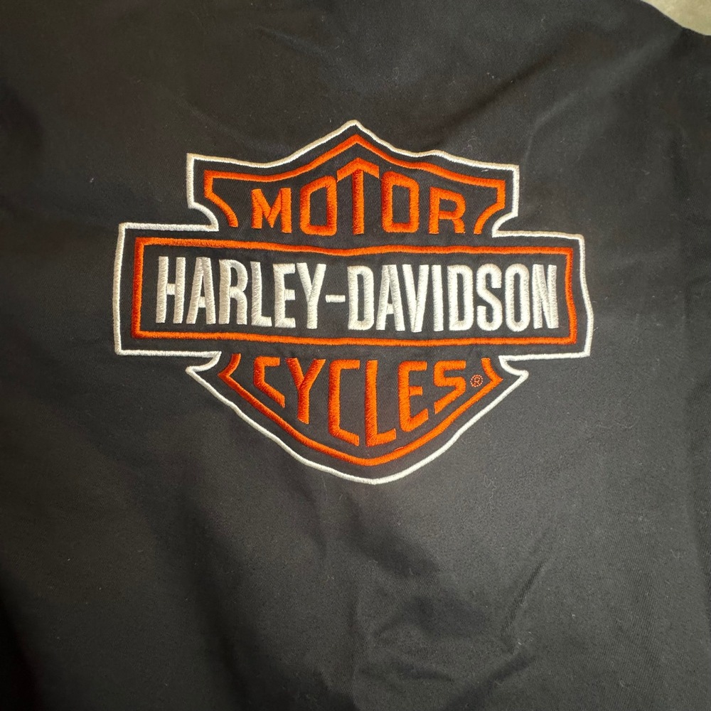 Harley-Davidson Womans Racing Division Jacket Bomber Size S Black Orange Rare - Picture 6 of 16